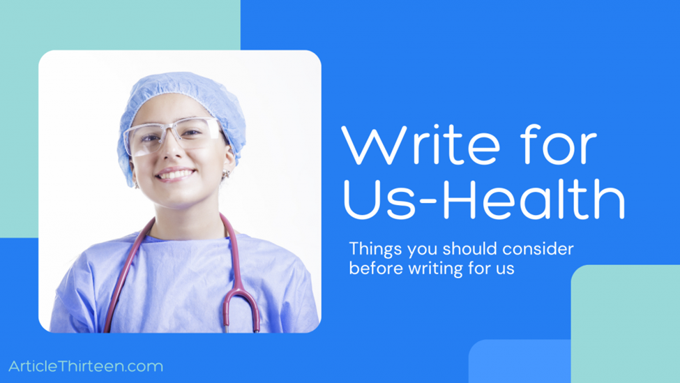 Health Write For Us