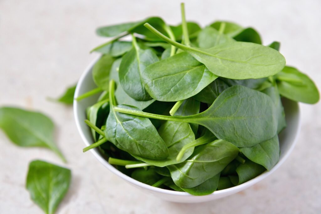 Spinach iron rich food