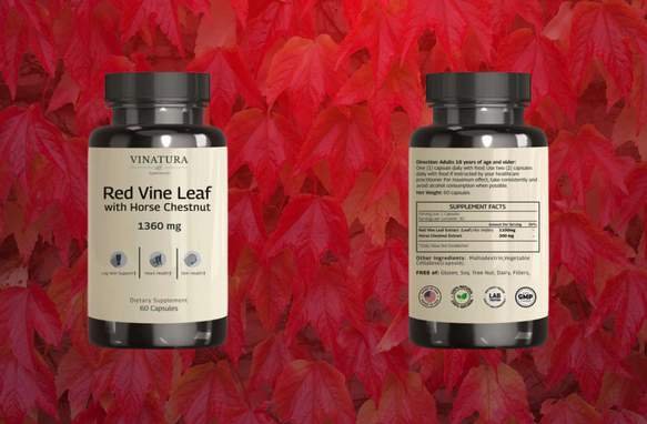Red Vine Leaf extracts Horse Chestnut 1300mg: