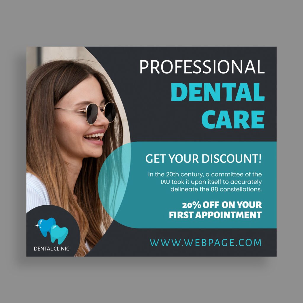 Ad template for Dentist ads & Marketing