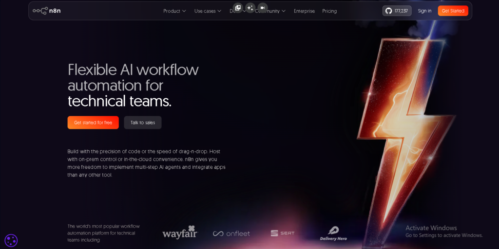 n8n automation builder workflow dashboard illustration
